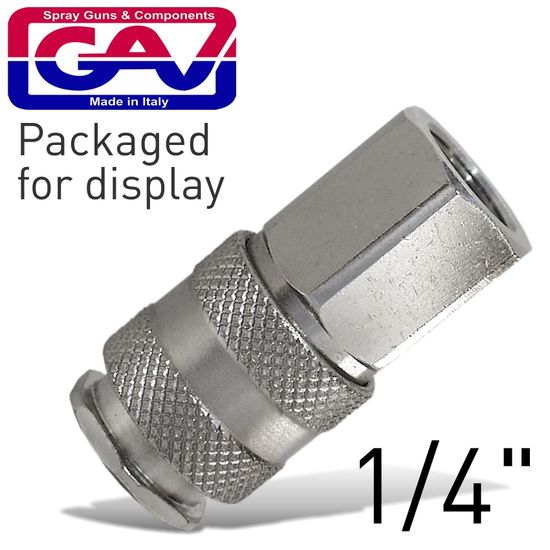 GAV Universal Quick Coupler 1/4f Packaged